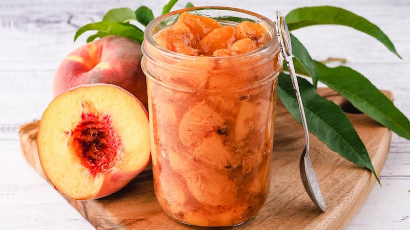 تصویر 1 از قیمت خرید کمپوت هلو ارگانیک حلقه‌ ای با فروش عمده